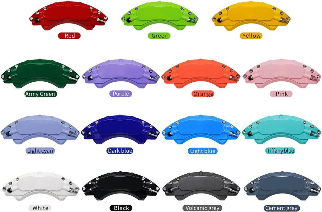 Car aluminum alloy special car special buckle screw fixed caliper cover (4PCS luxury upgrade version)