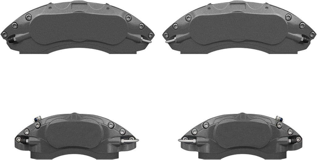 Automobile aluminum alloy caliper cover special car special buckle screw fixed caliper cover (4PCS)