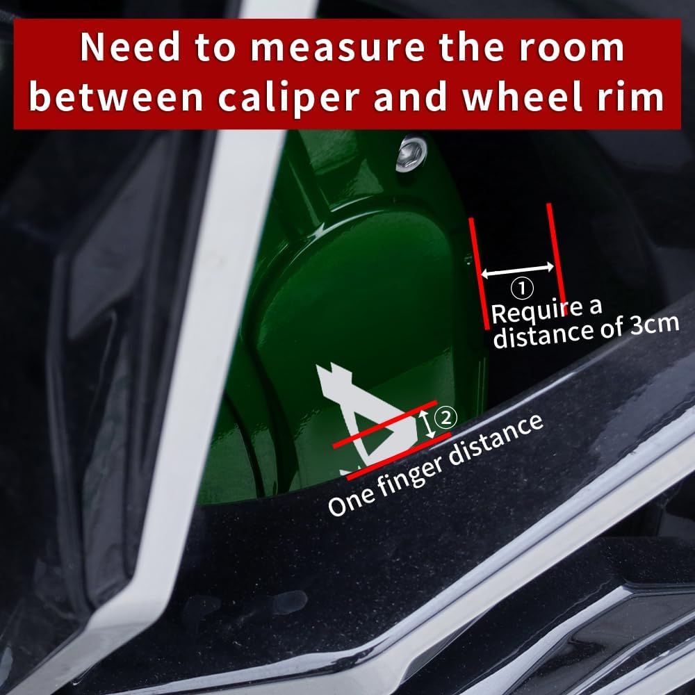 Car aluminum alloy special car special buckle screw fixed caliper cover (4PCS luxury upgrade version)