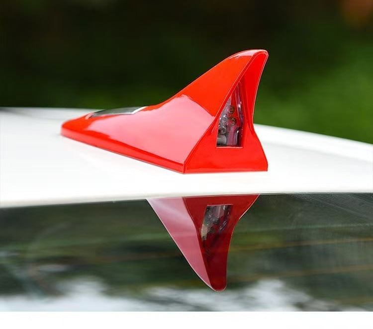 Car shark fin decorative lights Car antenna modification lights
