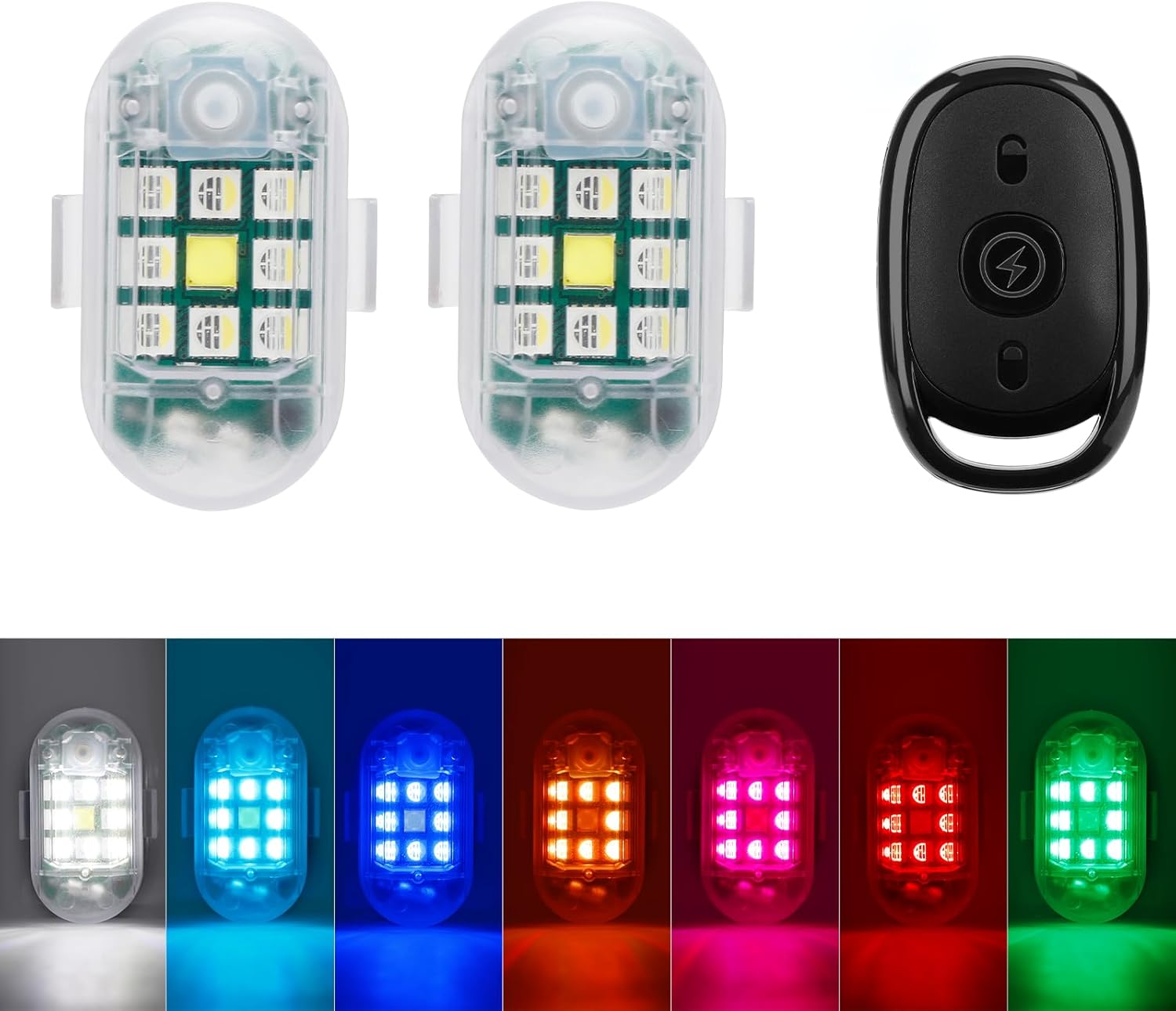 Wireless Remote Control Anti-Collision LED Strobe Light Kit