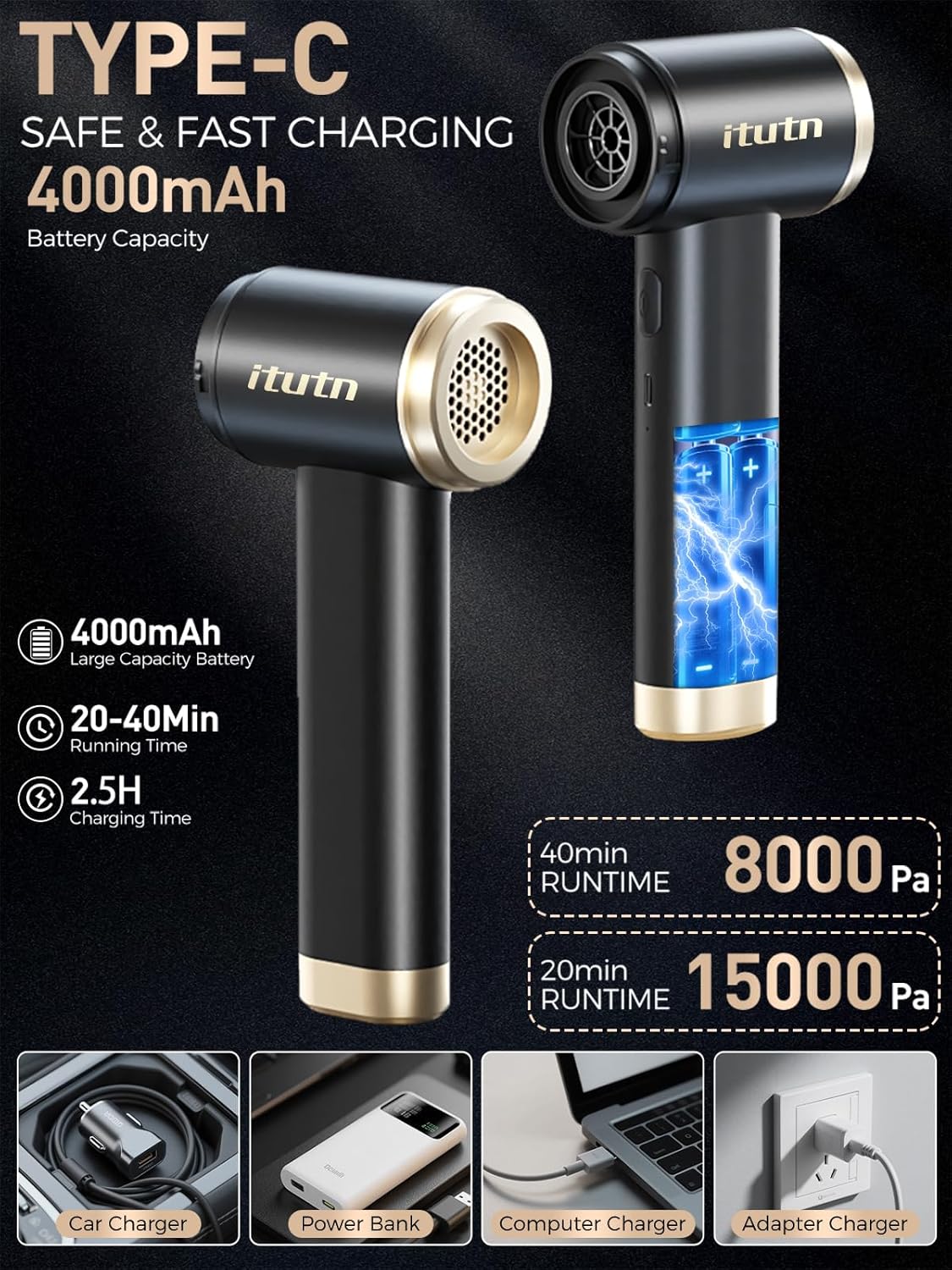 Mini Portable Vacuum for Car, Handheld Small Vacuum Cleaner