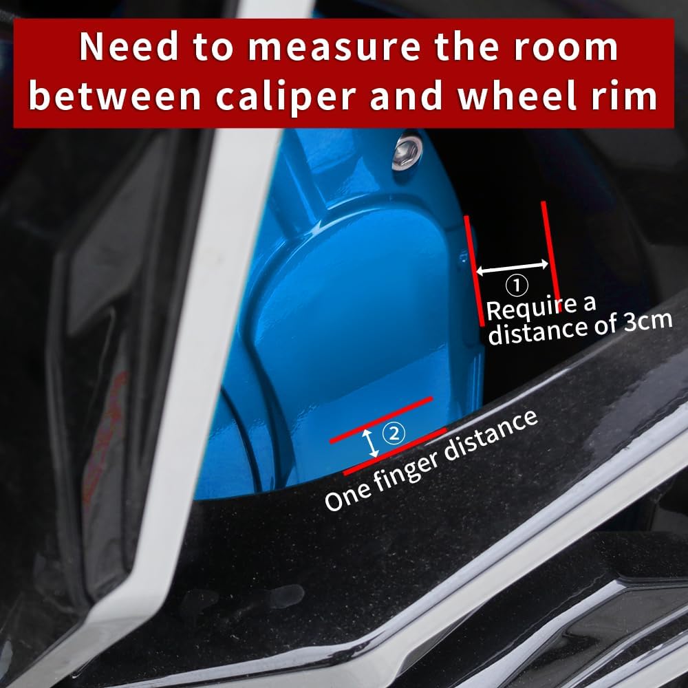 Car aluminum alloy special car special buckle screw fixed caliper cover (4PCS luxury upgrade version)