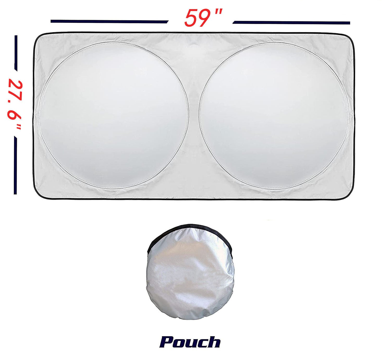 Car windshield heat insulation visor