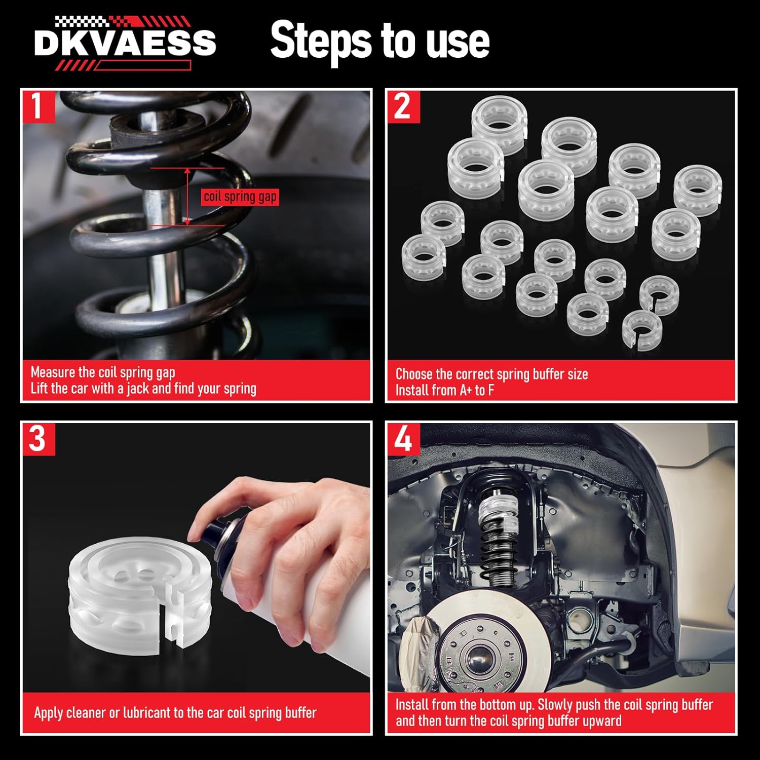 Universal Car Shock Absorber Spring Bumper Power Auto Buffers