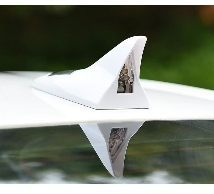 Car shark fin decorative lights Car antenna modification lights