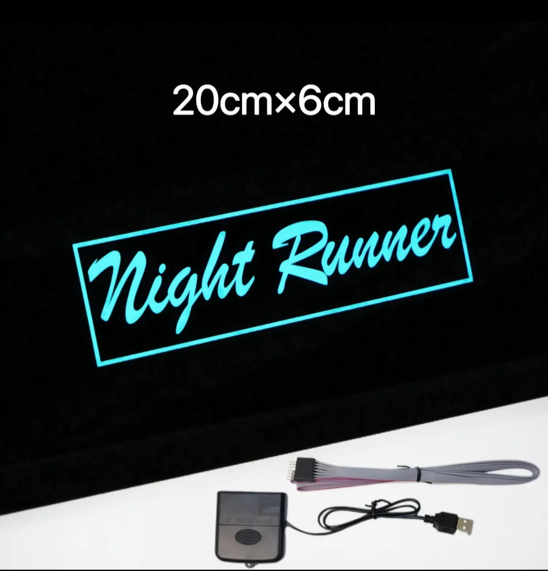 Creative car luminous car stickers triangle window front and rear windshield personalized bright stickers