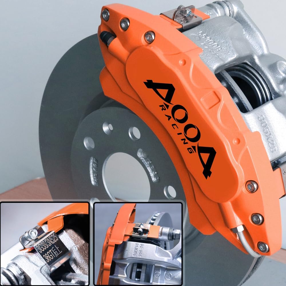 Car aluminum alloy special car special buckle screw fixed caliper cover (4PCS luxury upgrade version)