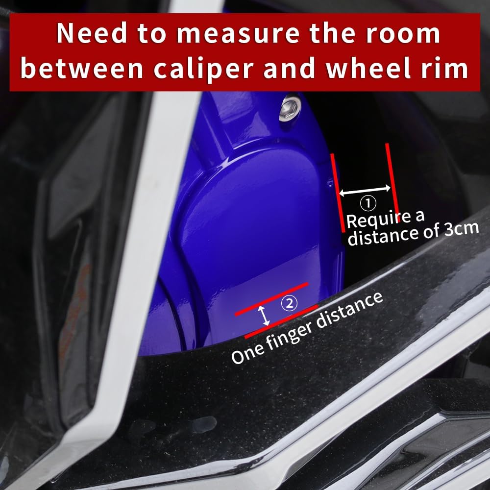 Car aluminum alloy special car special buckle screw fixed caliper cover (4PCS luxury upgrade version)