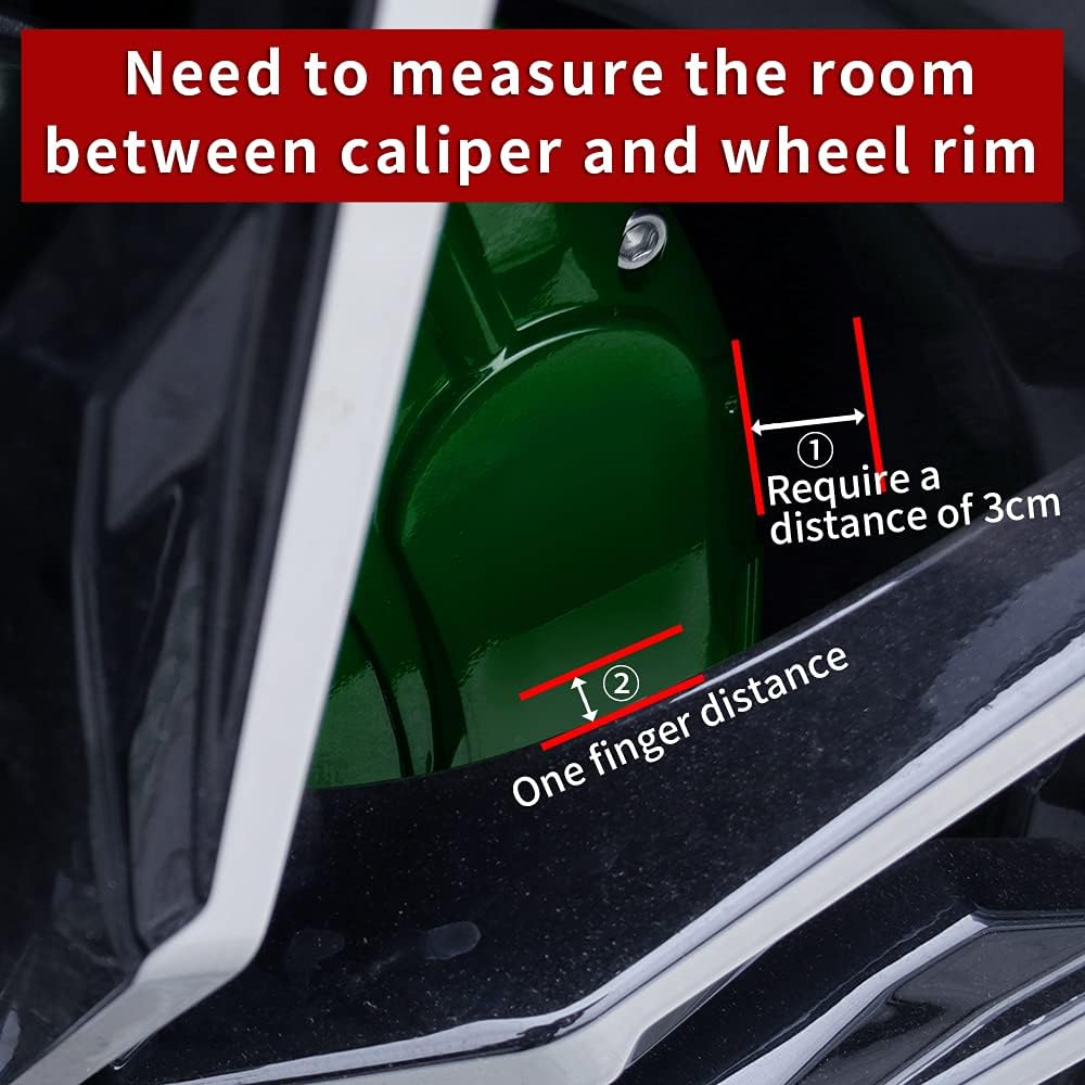 Car aluminum alloy special car special buckle screw fixed caliper cover (4PCS luxury upgrade version)