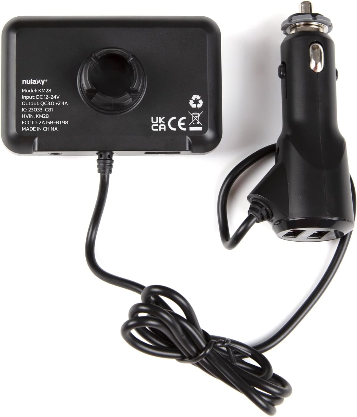 Bluetooth FM Transmitter for Car, Wireless Car Bluetooth V5.0 Adapter