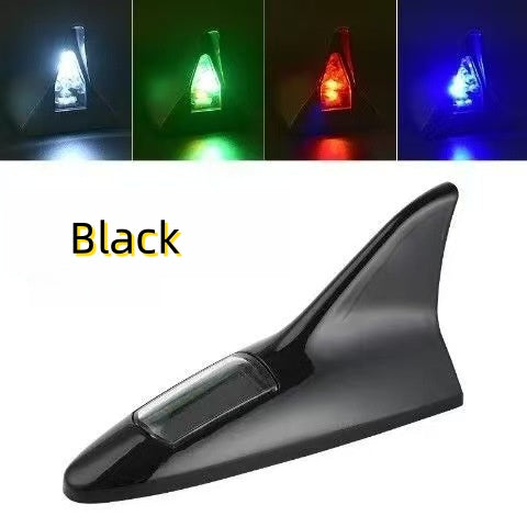 Car shark fin decorative lights Car antenna modification lights