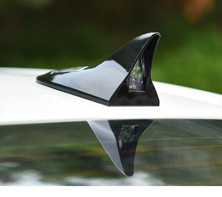Car shark fin decorative lights Car antenna modification lights