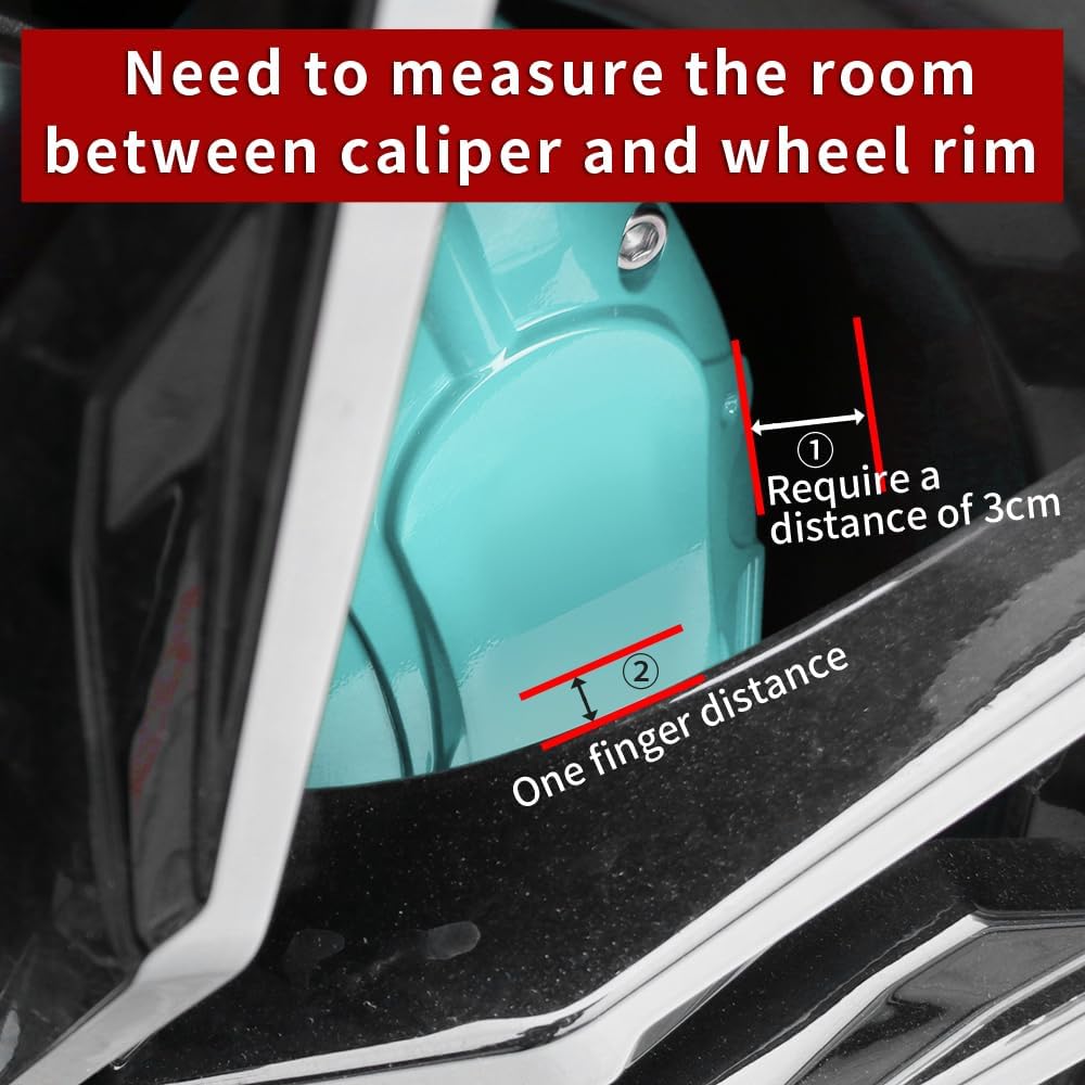 Car aluminum alloy special car special buckle screw fixed caliper cover (4PCS luxury upgrade version)