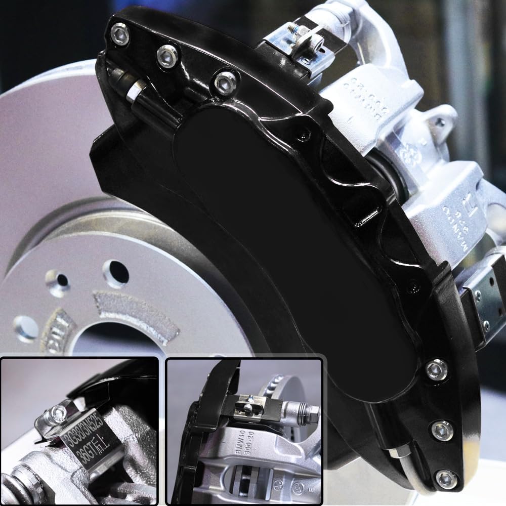 Car aluminum alloy special car special buckle screw fixed caliper cover (4PCS luxury upgrade version)