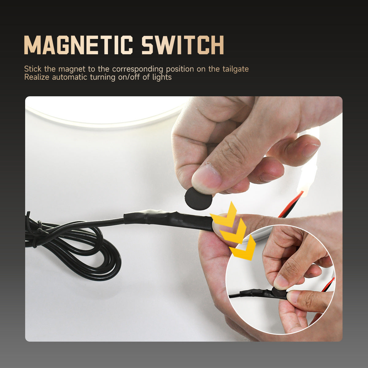 Magnetic Absorption Automatic Induction Trunk Light