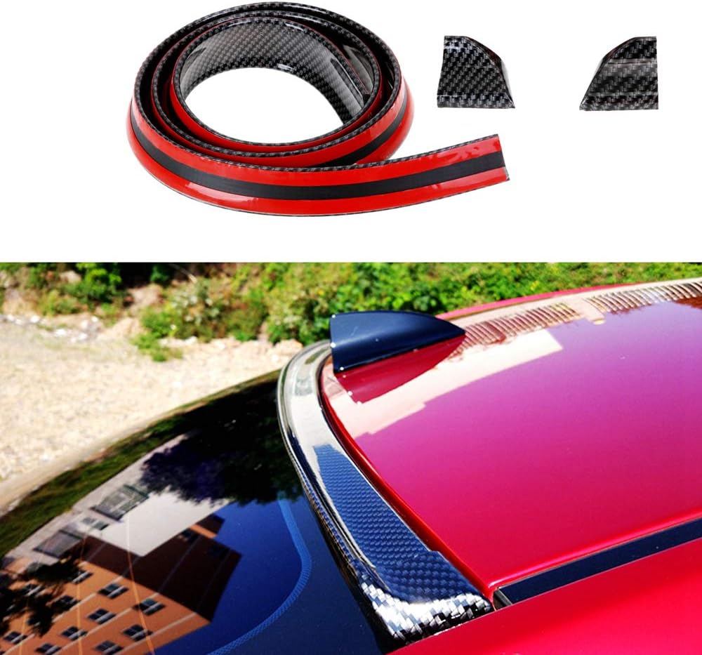 Carbon Fiber Rubber Rear Spoiler Tail Wing
