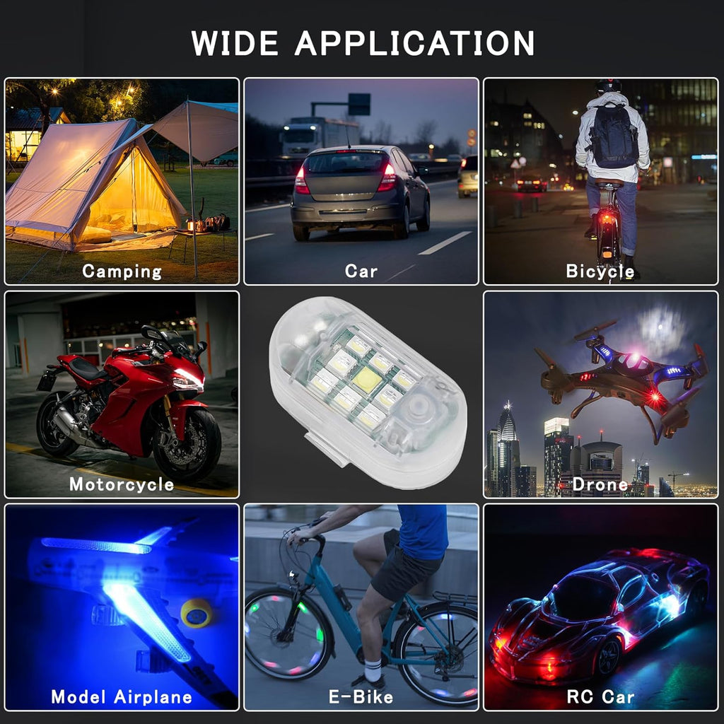 Wireless Remote Control Anti-Collision LED Strobe Light Kit