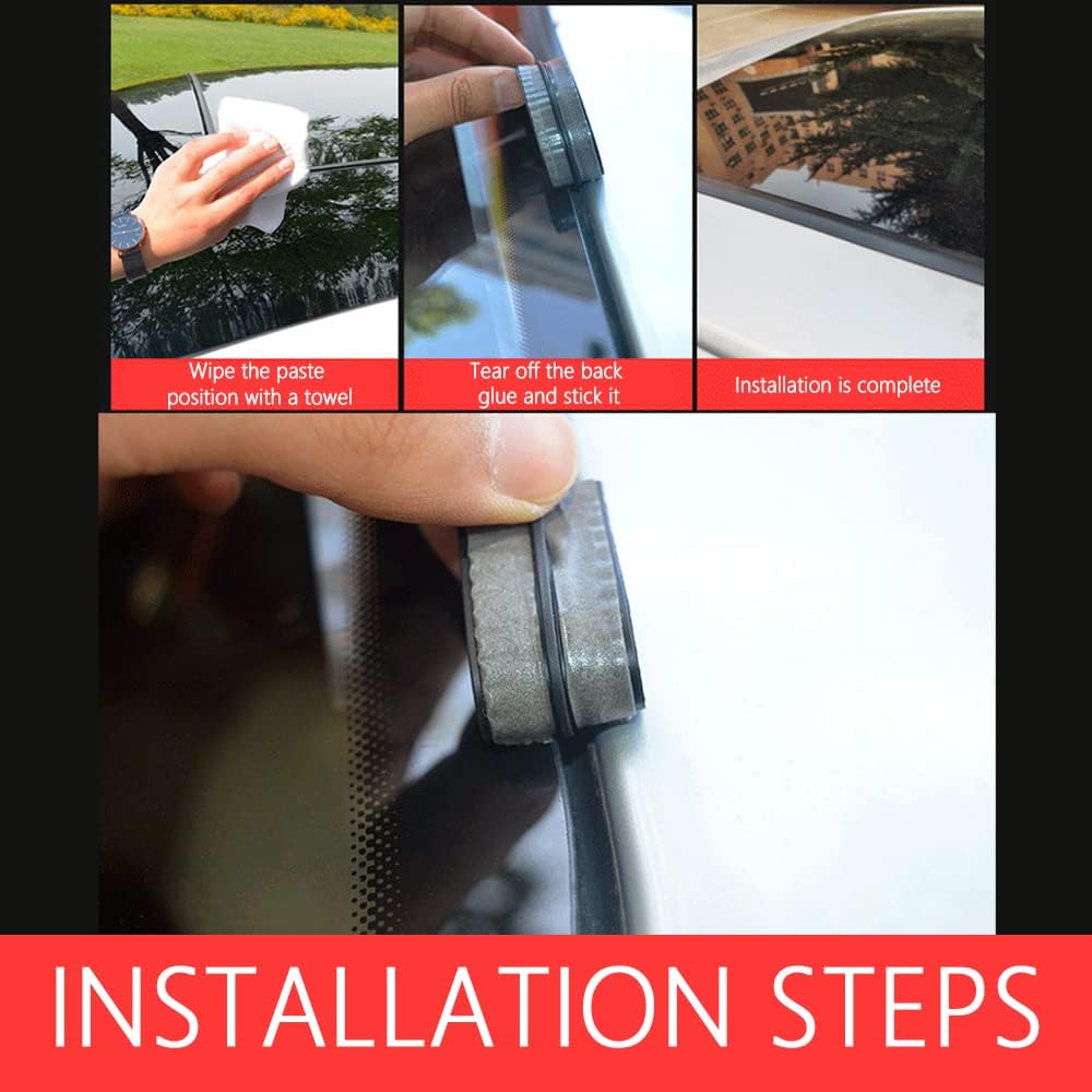 Cuttable  Seal Rubber Trim,Dust Proof&Weather Stripping for Windshield