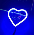 Car LED ambient light, triangular window light (blue heart pattern)