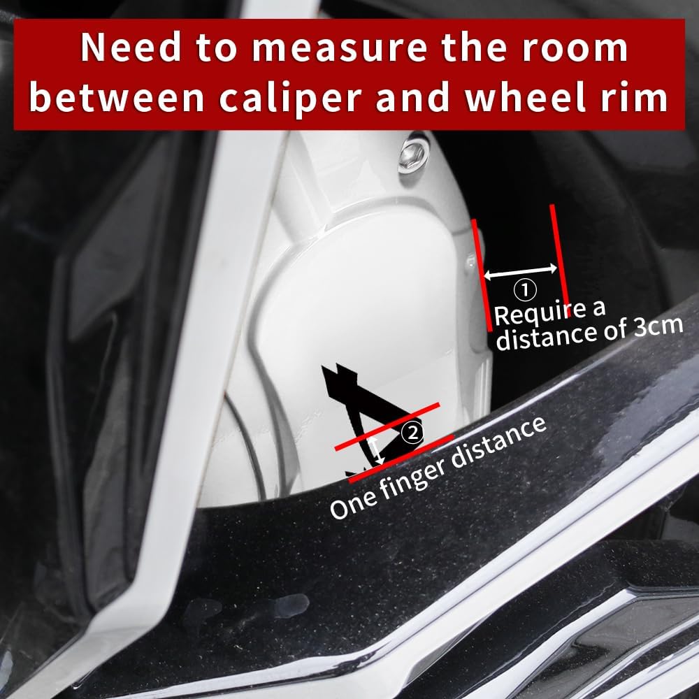 Car aluminum alloy special car special buckle screw fixed caliper cover (4PCS luxury upgrade version)