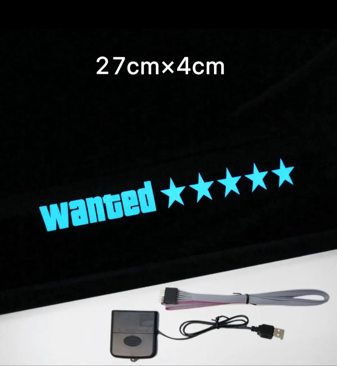 Creative car luminous car stickers triangle window front and rear windshield personalized bright stickers