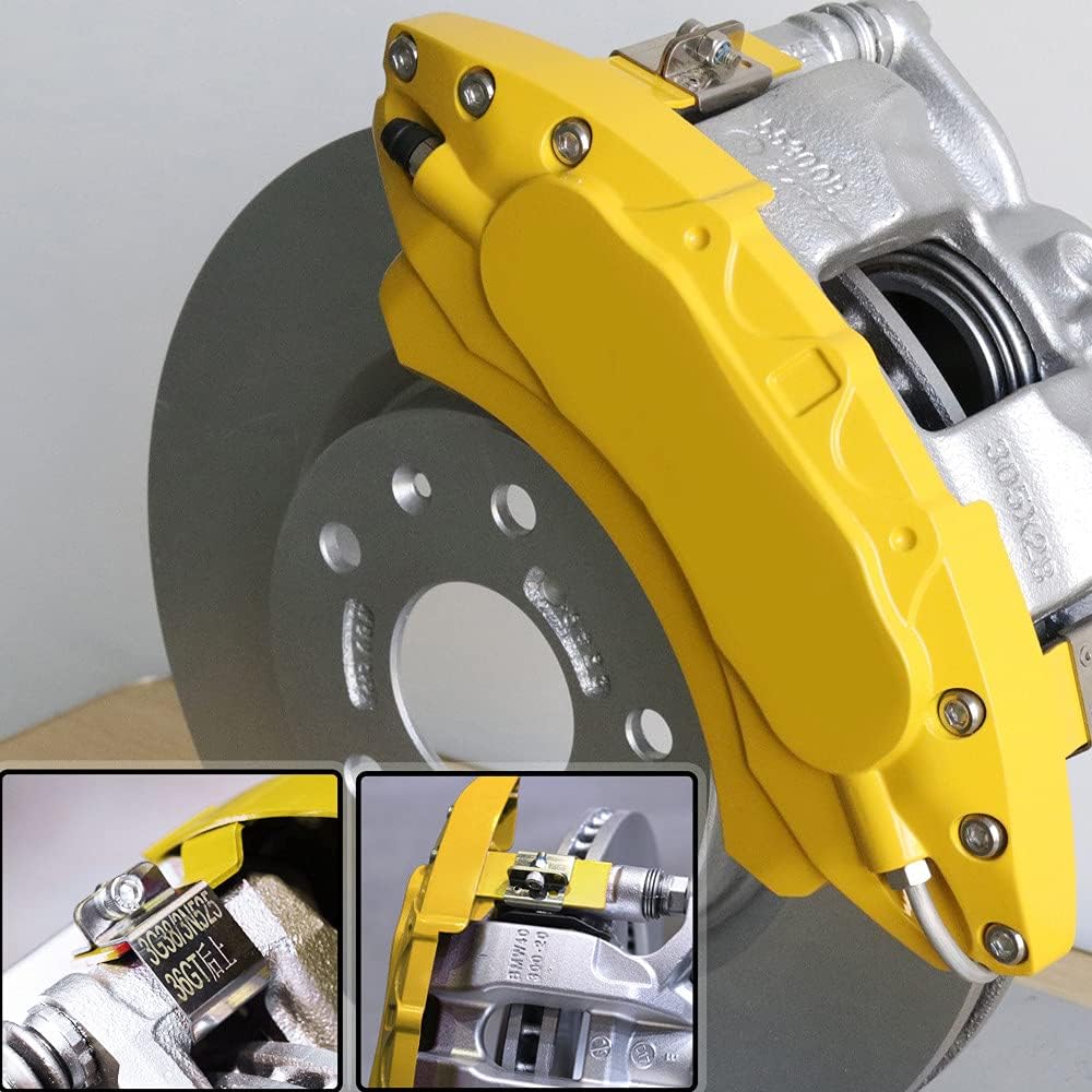 Car aluminum alloy special car special buckle screw fixed caliper cover (4PCS luxury upgrade version)