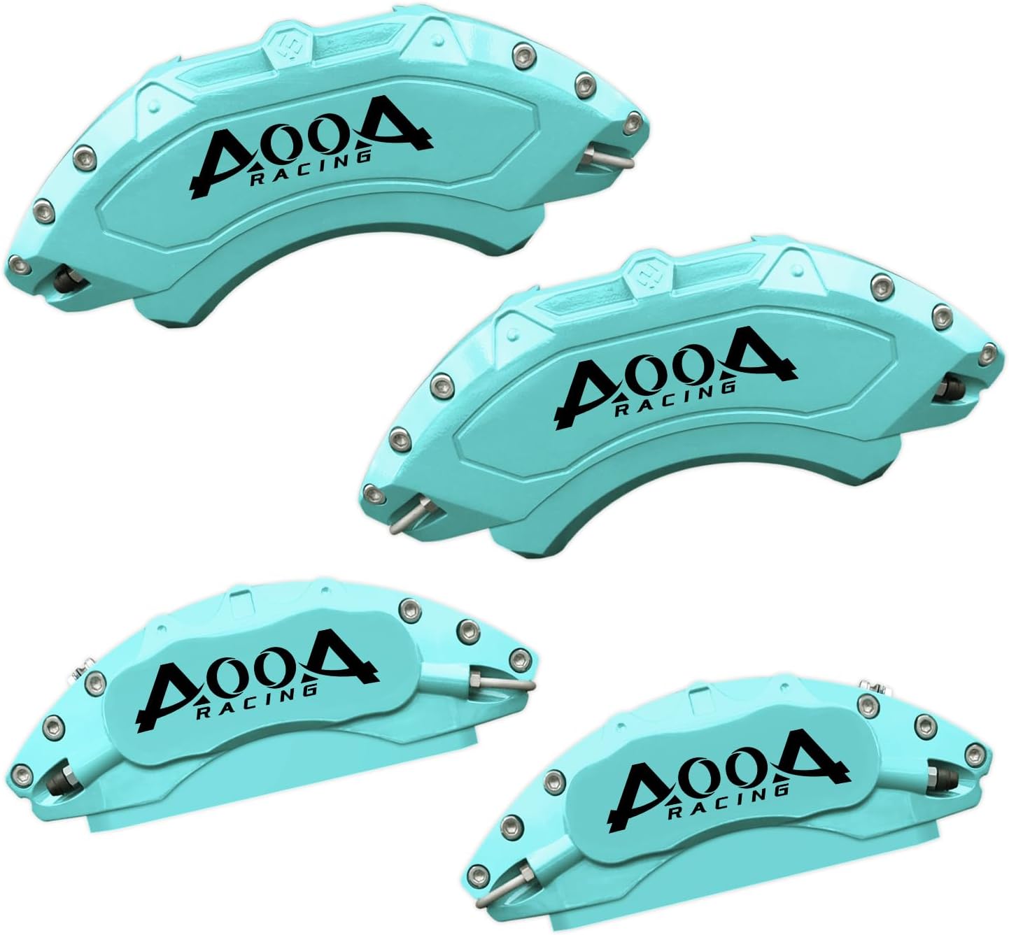 Car aluminum alloy special car special buckle screw fixed caliper cover (4PCS luxury upgrade version)